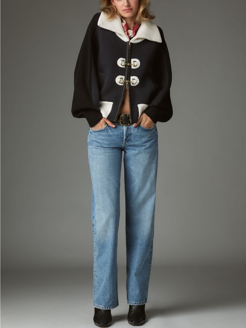 ANTHROPOLOGIE MAEVE STRUCTURED COLLARED CARDIGAN SWEATER JACKET XS MSRP $188 NWT - Picture 4 of 5